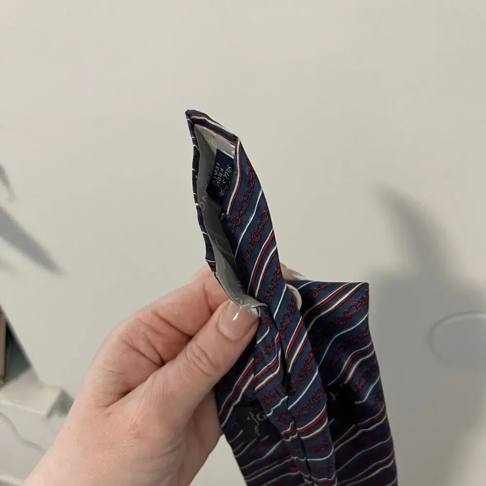 Givenchy Men's Vintage Chain Link Print Silk Tie